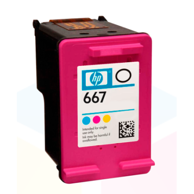 RECARGA HP667 COLORIDO