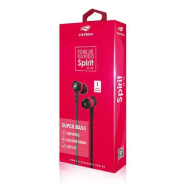 Fone de ouvido intra spirit ep-05 C3TECH Fone de ouvido intra spirit ep-05 C3TECH